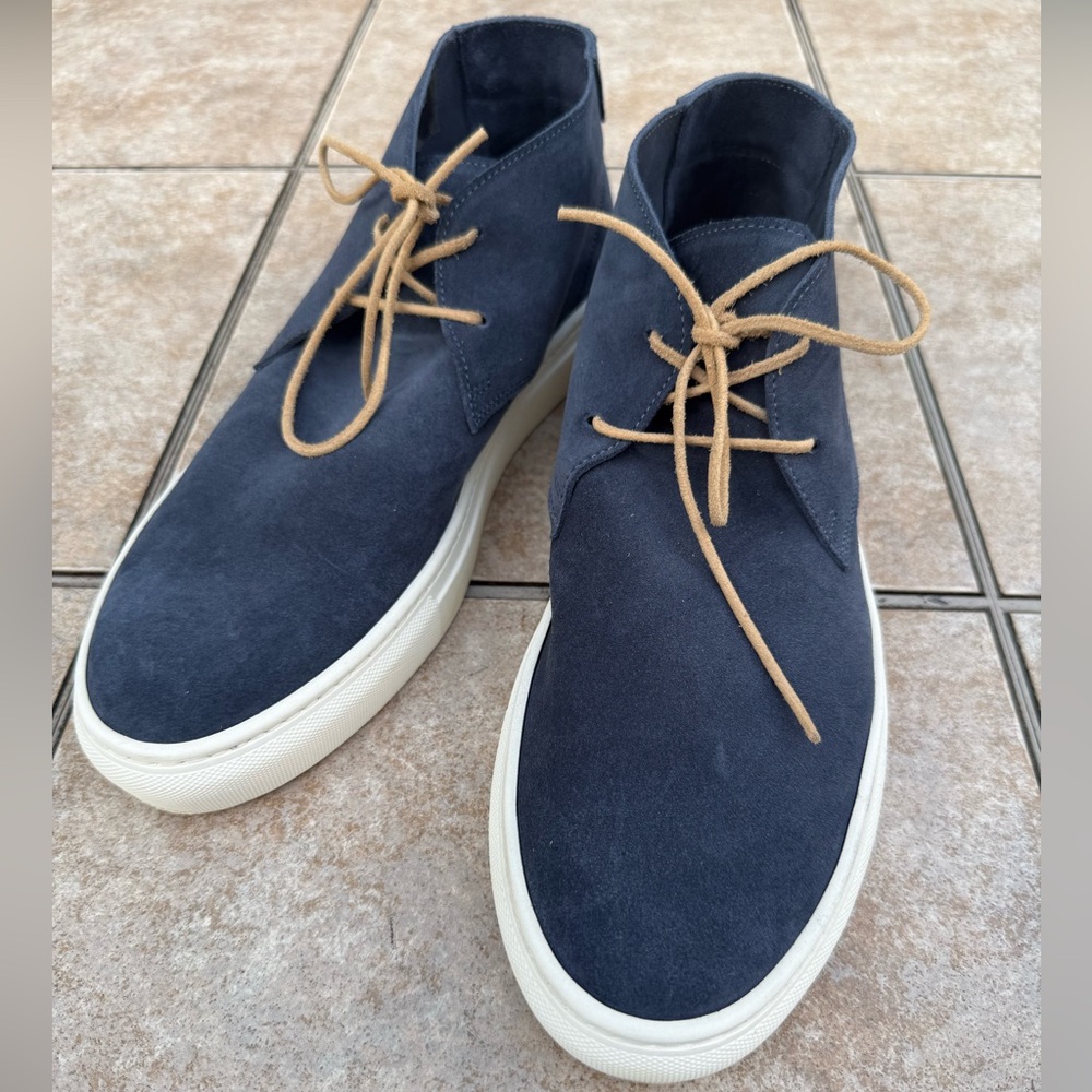 Sid Mashburn Men's Navy Suede Chukka Boots